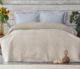 Karaca Home Remas Bej Çift Kişilik Softline Battaniye