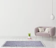 Karaca Home Bej Lacivert Çift Taraflı Kilim