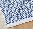 Karaca Home Morocco Ekru Lacivert Kilim 80x150 cm