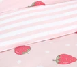 Sarah Anderson Strawberry Pembe %100 Pamuk Çift Kişilik Nevresim Yastık Seti 