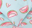Sarah Anderson Watermelon Mavi %100 Pamuk Tek Kişilik Nevresim Yastık Seti