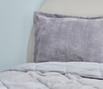 Sarah Anderson Cornelia Sherpa Çift Kişilik Comfort Set Gri