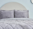 Sarah Anderson Cornelia Sherpa Çift Kişilik Comfort Set Gri