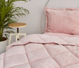 Sarah Anderson Cornelia Sherpa Çift Kişilik Comfort Set Pudra