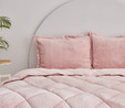 Sarah Anderson Cornelia Sherpa Çift Kişilik Comfort Set Pudra