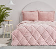 Sarah Anderson Cornelia Sherpa Çift Kişilik Comfort Set Pudra