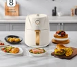 Homend Airfryday 2504H 8 Farklı Programlı, 4,3 Litre Airfryer Krem