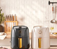 Homend Airfryday 2504H 8 Farklı Programlı, 4,3 Litre Airfryer Krem