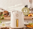 Homend Airfryday 2504H 8 Farklı Programlı, 4,3 Litre Airfryer Krem