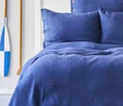 Nautica Home Pruva Lacivert Çift Taraflı Çift Kişilik Müslin Yatak Örtüsü Seti