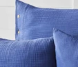 Nautica Home Pruva Lacivert Çift Taraflı Çift Kişilik Müslin Yatak Örtüsü Seti