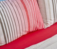 Nautica Home Olympus Stripe Çift Kişilik Nevresim Takımı Red
