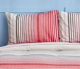 Nautica Home Olympus Stripe Tek Kişilik Nevresim Takımı Red