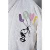 Peanuts by Karaca Home Love Offwhite Nakışlı Çocuk Bornoz Set 6-8 Yaş