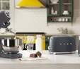 Smeg 2x1 Ekmek Kızartma TSF01GREU Barut Gri