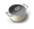 Smeg Cookware Krem Tencere Cam Kapaklı 26 cm