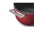 Smeg Cookware Kırmızı Tencere Cam Kapaklı 26 cm 