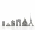 Skyline Chess Paslanmaz Çelik Mermer Satranç Takımı Paris