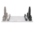 Skyline Chess Paslanmaz Çelik Mermer Satranç Takımı San Francisco