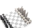 Skyline Chess Paslanmaz Çelik Mermer Satranç Takımı Singapur