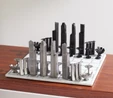 Skyline Chess Paslanmaz Çelik Mermer Satranç Takımı Singapur