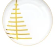 İstanbul Porselen Starlight Fine Bone New Year Yılbaşı Pasta Tabağı Gold 21 cm