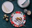 İstanbul Porselen Starligt Fine Bone New Year Yılbaşı Kase 14 cm