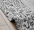 Kaşmir Halı Viskon Premium Damask Gri 80x150 cm