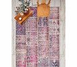 Kaşmir Halı 7/24 Alaca Kırkyama Pembe 80x150 cm