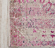 Kaşmir Halı 7/24 Alaca Kırkyama Pembe 80x150 cm