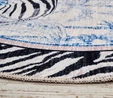 Kaşmir Halı Dekoratif Art Trend Jungle Zebra 120x120 cm