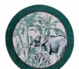 Kaşmir Halı Dekoratif Art Trend Jungle Elephant 120x120 cm