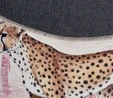Kaşmir Halı Dekoratif Art Trend Jungle Cheetah 120x120 cm