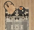 Kaşmir Halı 7/24 İskandinav Fiyort Black 80x300 cm