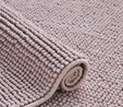 Kaşmir Home Soft Makarna Banyo Paspas Seti Bej 60x90 cm-40x60 cm 