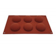Silikomart 6'Lı Sf 002 Half Spheres Yarım Küre Pastacı Kalıbı