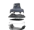 Ninja Crispi 4 in 1 Taşınabilir Cam Hazneli Pişirme Sistemi - Blue