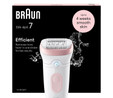 Braun SE 7000 Silk Epil 7 Islak ve Kuru Kalıcı Pürüzsüz Cilt Epilasyon Cihaz Flamingo Pembe