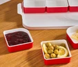 Karaca 6 Bölmeli Kapaklı Kahvaltılık Seti Kırmızı