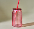 Karaca Container Verano Pipetli Bardak Kırmızı 500 ml