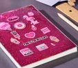 Karaca Container Flamingo Çizgili 40 Yaprak Sulu Simli Defter