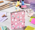 Karaca Container Pembe Kedi 96 Yaprak Çizgili Sert Kapak Defter