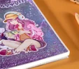 Karaca Container Anime Çizgili 40 Yaprak Sulu Simli Defter
