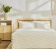 Kaşmir Home Ella Çift Kişilik Yatak Örtüsü Offwhite 