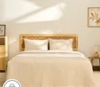Kaşmir Home Nora %100 Pamuk Çift Kişilik Pike Bej
