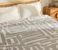 Kaşmir Home Mosy Çift Kişilik Jakar Muslin Pike Gri 