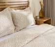 Kaşmir Home Space Çift Kişilik Yatak Örtüsü Takımı Bej