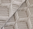 Kaşmir Home Greta Geometrik Çift Kişilik Yatak Örtüsü Takımı Koyu Gri 230x240 cm