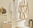 Kaşmir Home Pery 6 Parça Aile Banyo Seti Offwhite-Bej