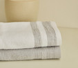 Kaşmir Home Elin 6 Parça Aile Banyo Seti Offwhite Gri